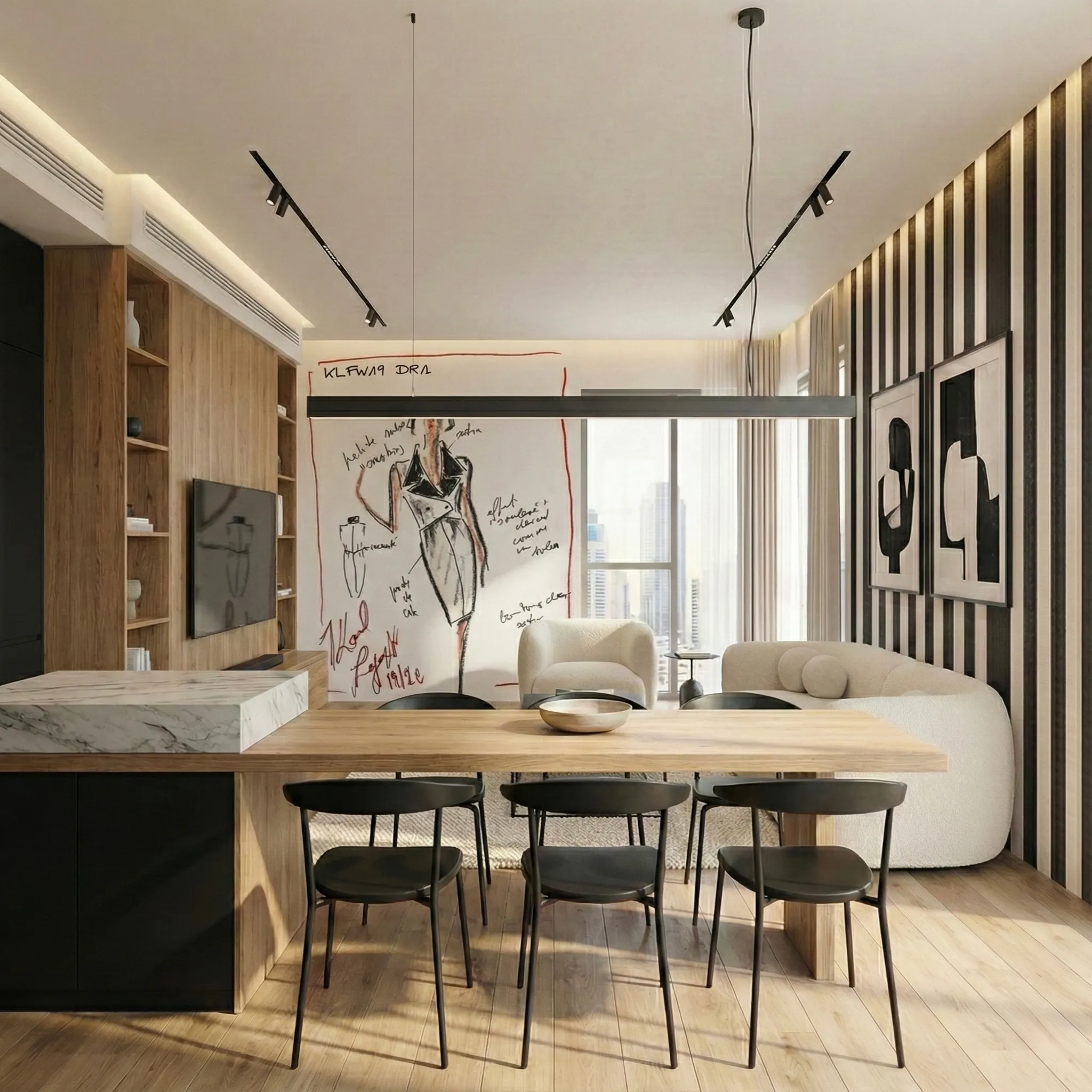 Natural Wood Interior Detail
